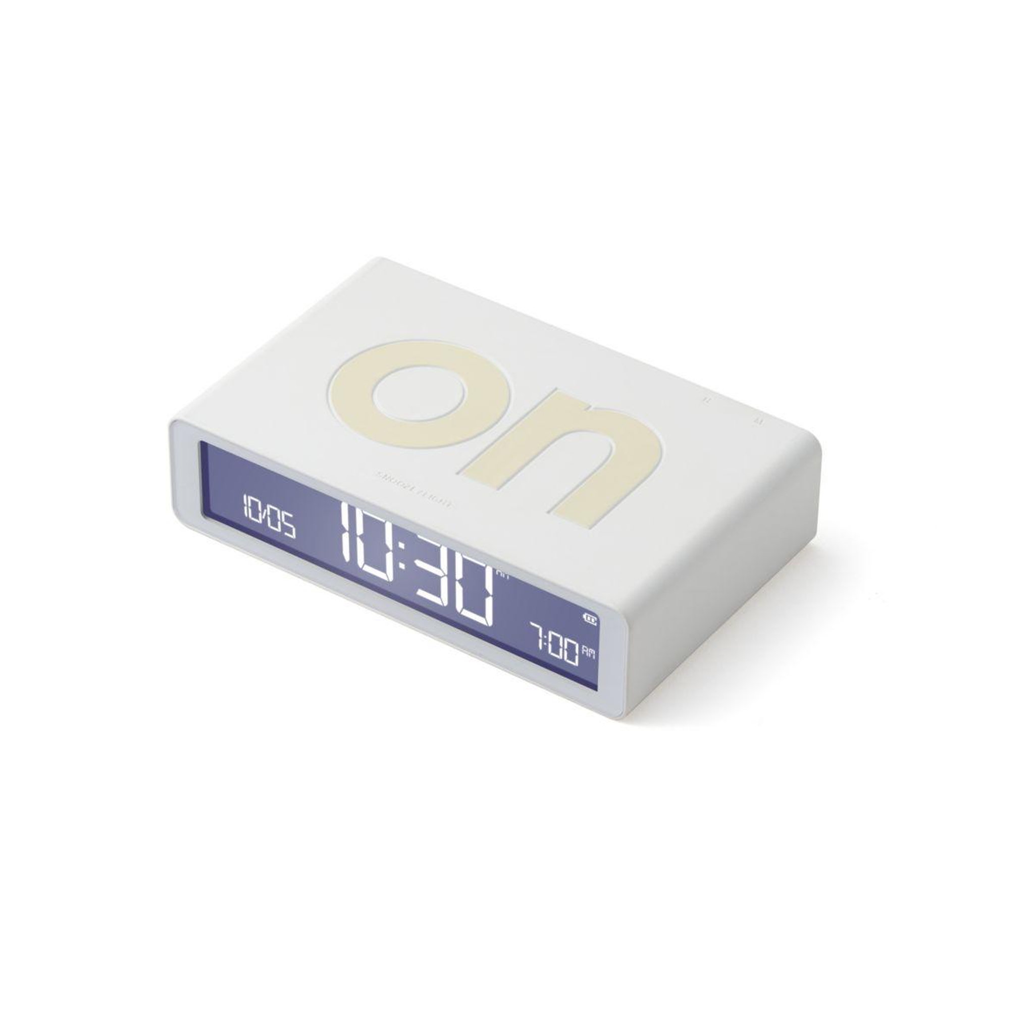 Voir la diapositive 2 : LEXON Réveil Flip Classic Rechargeable en USB-C Blanc