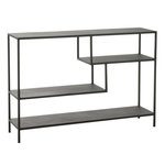 Paris Prix Étagère Design en Métal  Elsie  120cm Noir