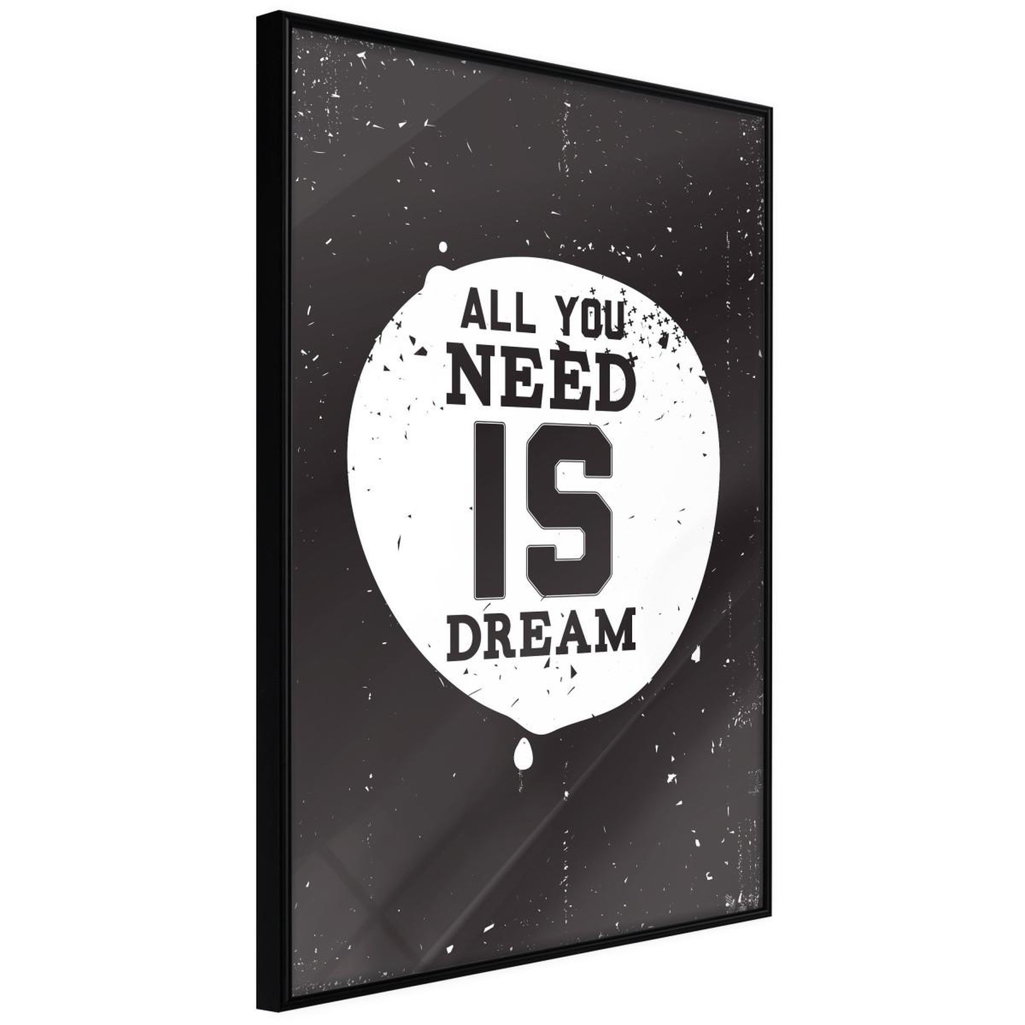 Paris Prix Affiche murale encadrée  all you need. Coloris disponibles : Jaune, Noir