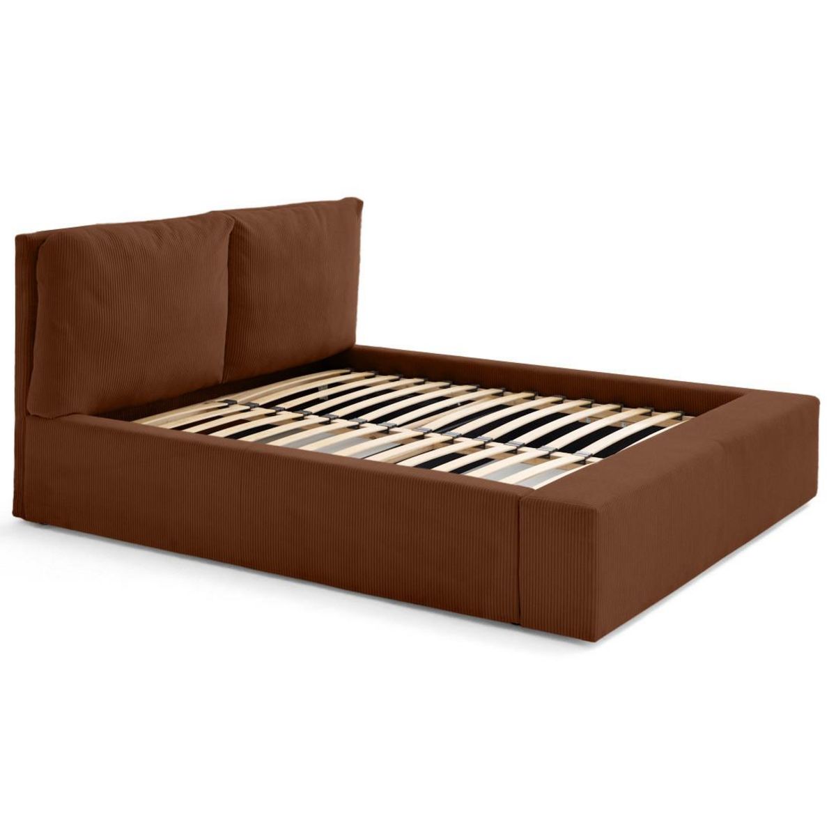 LISA DESIGN Pivoine - lit coffre - 180x200 - en velours côtelé - sommier inclus