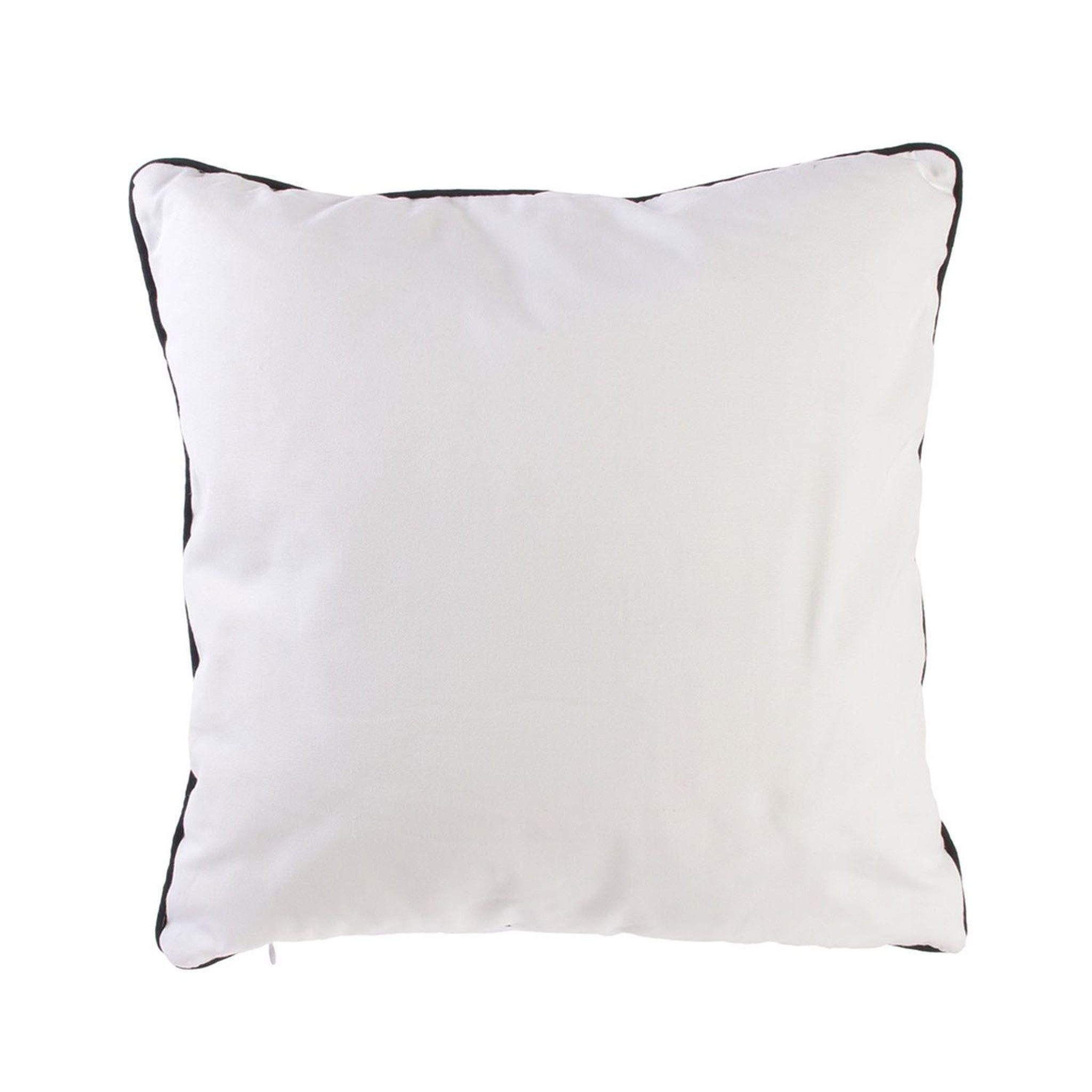Voir la diapositive 2 : The Home Deco Factory Coussin exotic - l. 40 x l. 40 cm - blanc exotique