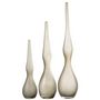 Voir la diapositive 2 : Paris Prix Lot de 3 Vases en Verre  Yoko  64cm Grège