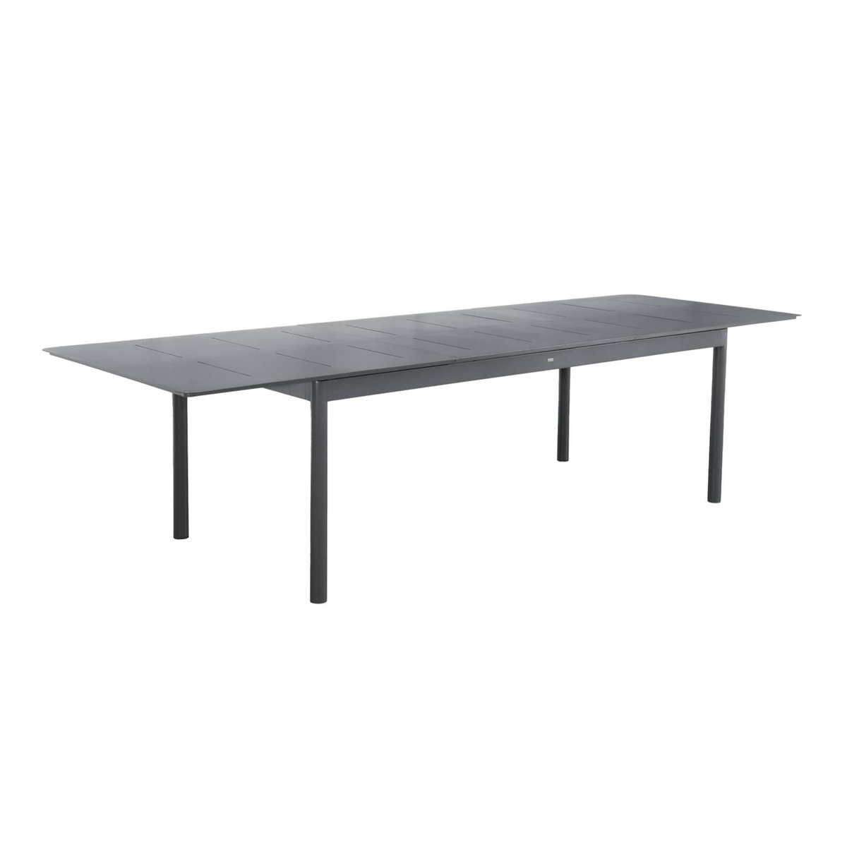 SWEEEK Table de jardin CHARLESTON extensible aluminium, 8 places, 210/300 x 100 x 75,5 cm