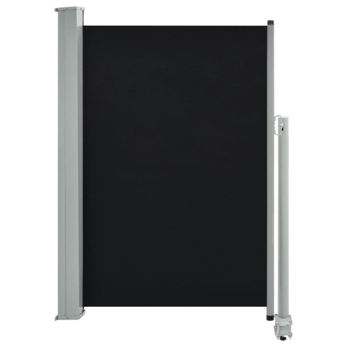 VIDAXL Auvent lateral retractable de patio 120 x 300 cm Noir