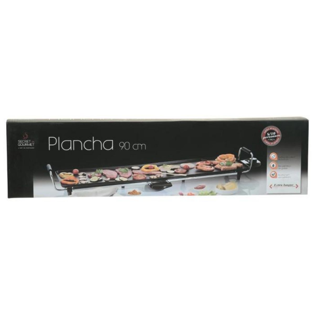 FIVE Plancha Électrique  Cuisson  90cm Noir