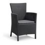 Voir la diapositive 2 : Keter Ensemble balcon résine iowa - anthracite - 12-139890