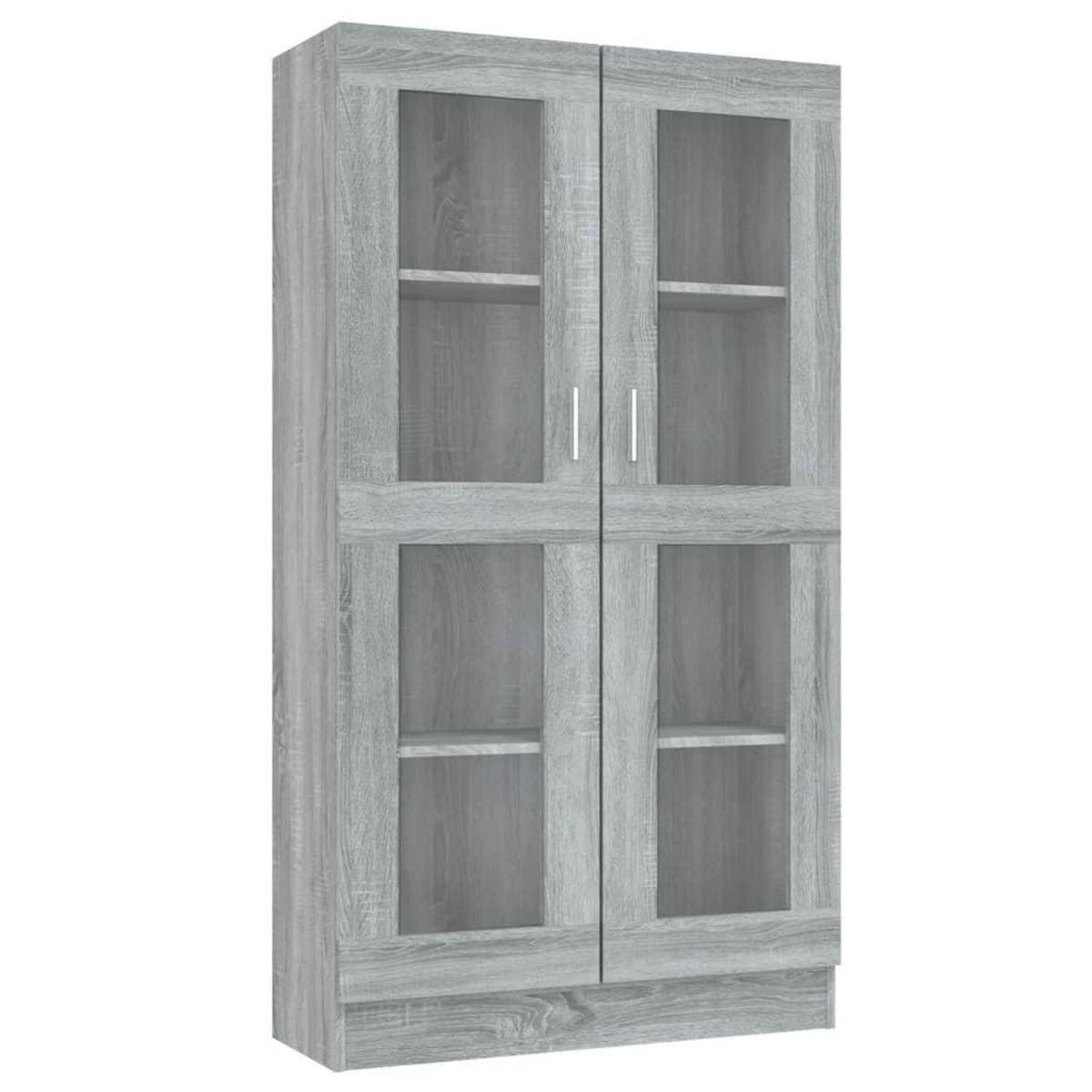 VIDAXL Armoire a vitrine Sonoma gris 82,5x30,5x150cm Bois d'ingenierie