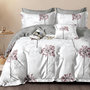 Voir la diapositive 2 : Home collection Parure housse de couette 100 % percale de coton 80 fils Ailise