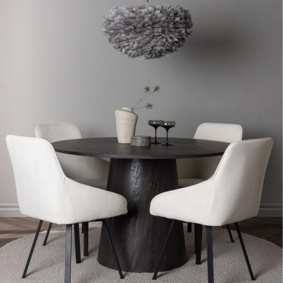 Paris Prix Table à Manger Ronde  Lanzo  120cm Marron