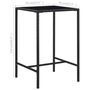 Voir la diapositive 6 : VIDAXL Ensemble de bar de jardin 3 pcs et coussins Resine tressee Noir