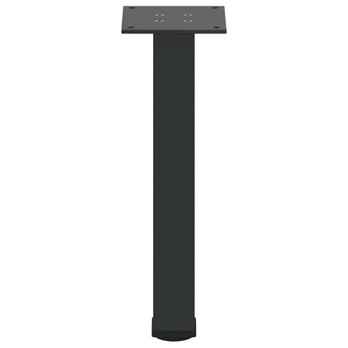 VIDAXL Pieds de table basse 4 pcs noir 42-44 cm acier