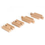 Voir la diapositive 1 : Brio Lot 4 mini rails double mâle / double femelle