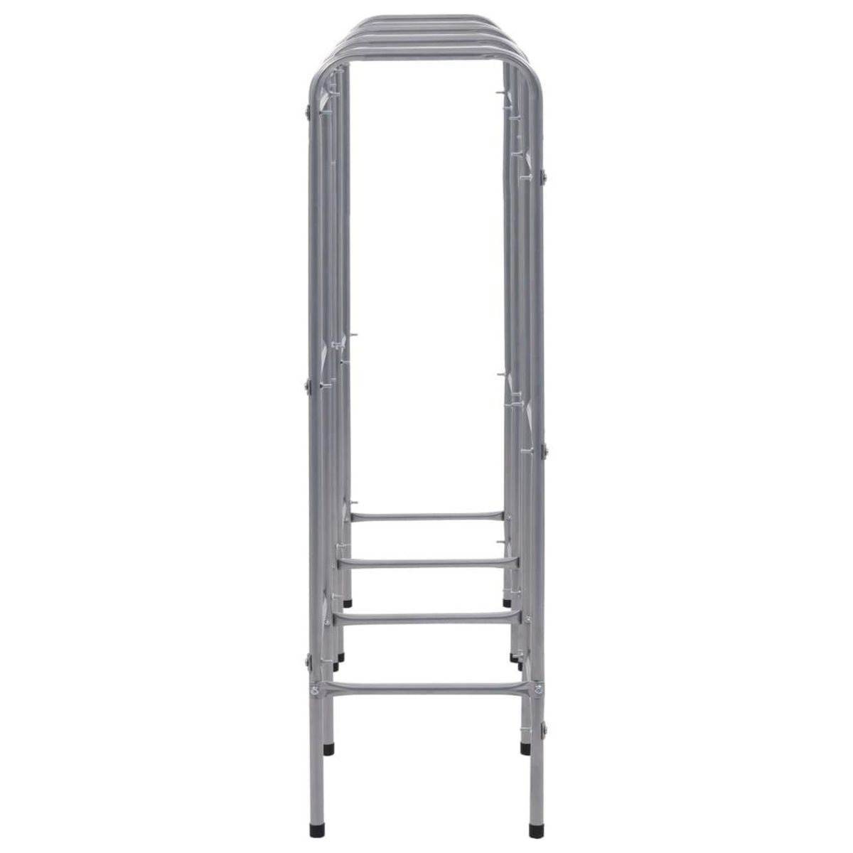 VIDAXL Etagere de rangement pour 9 caisses Argente 145x33x116 cm Acier