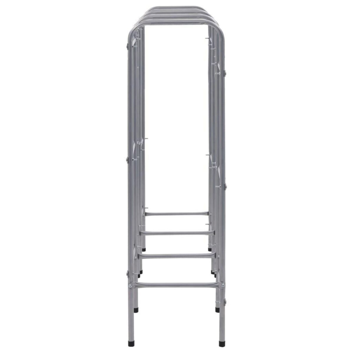 VIDAXL Etagere de rangement pour 9 caisses Argente 145x33x116 cm Acier