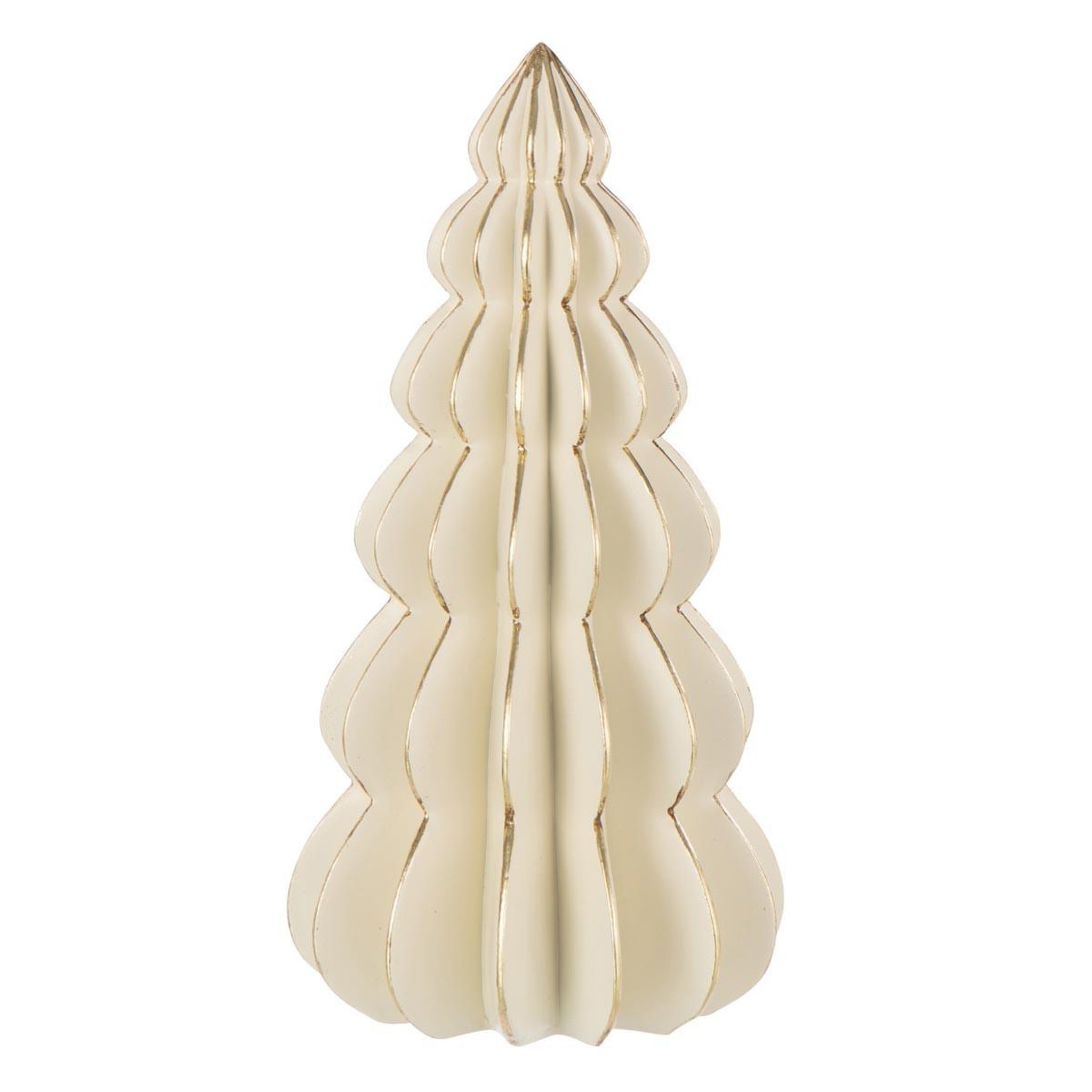 J-LINE Arbre déco en résine  origami  35cm blanc