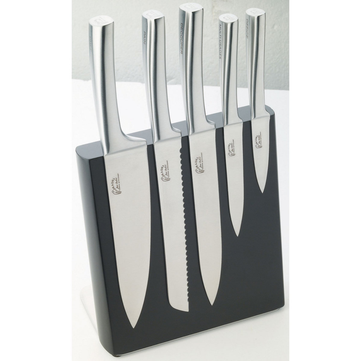 PRADEL Bloc bambou façade aimantée 5 couteaux METEOR