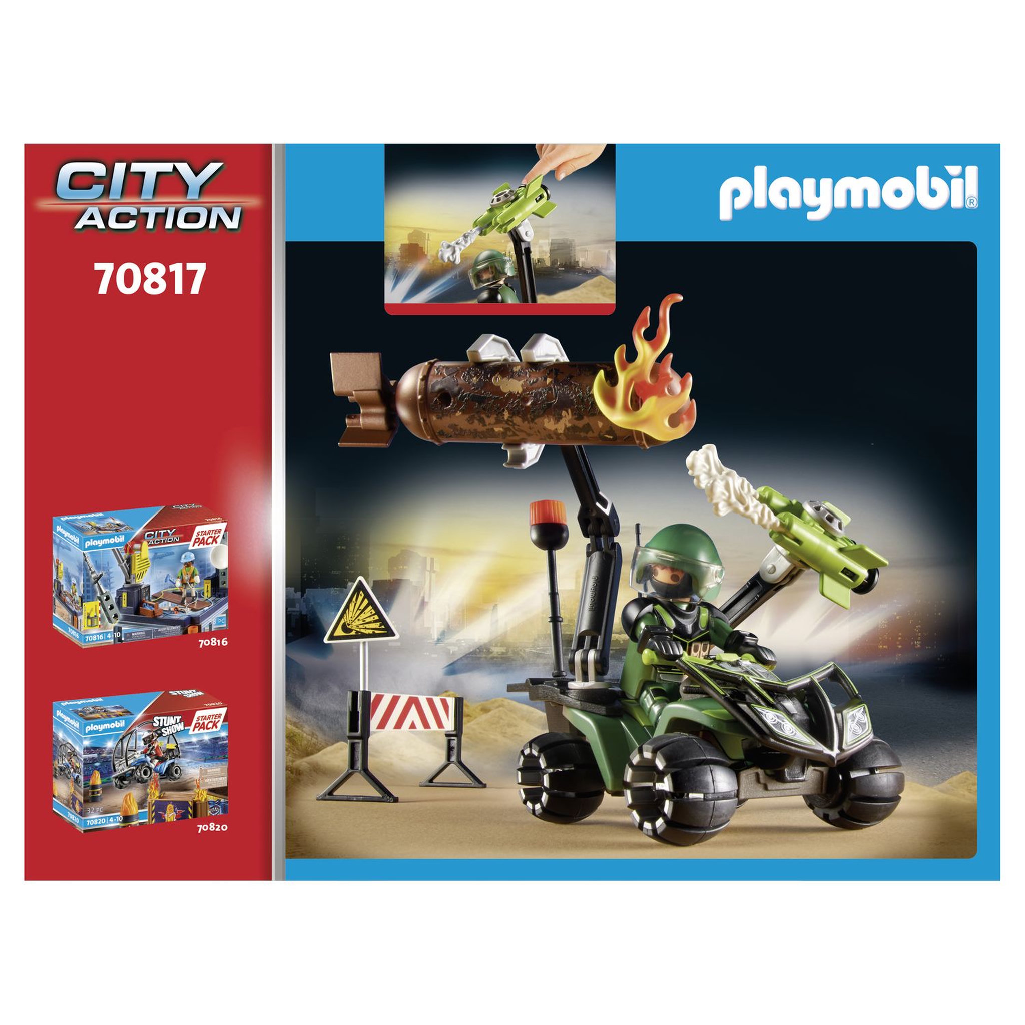 Voir la diapositive 6 : PLAYMOBIL 70817 - City Action policier et démineur 