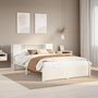 Voir la diapositive 1 : VIDAXL Lit bibliotheque sans matelas blanc 160x200 cm bois pin massif