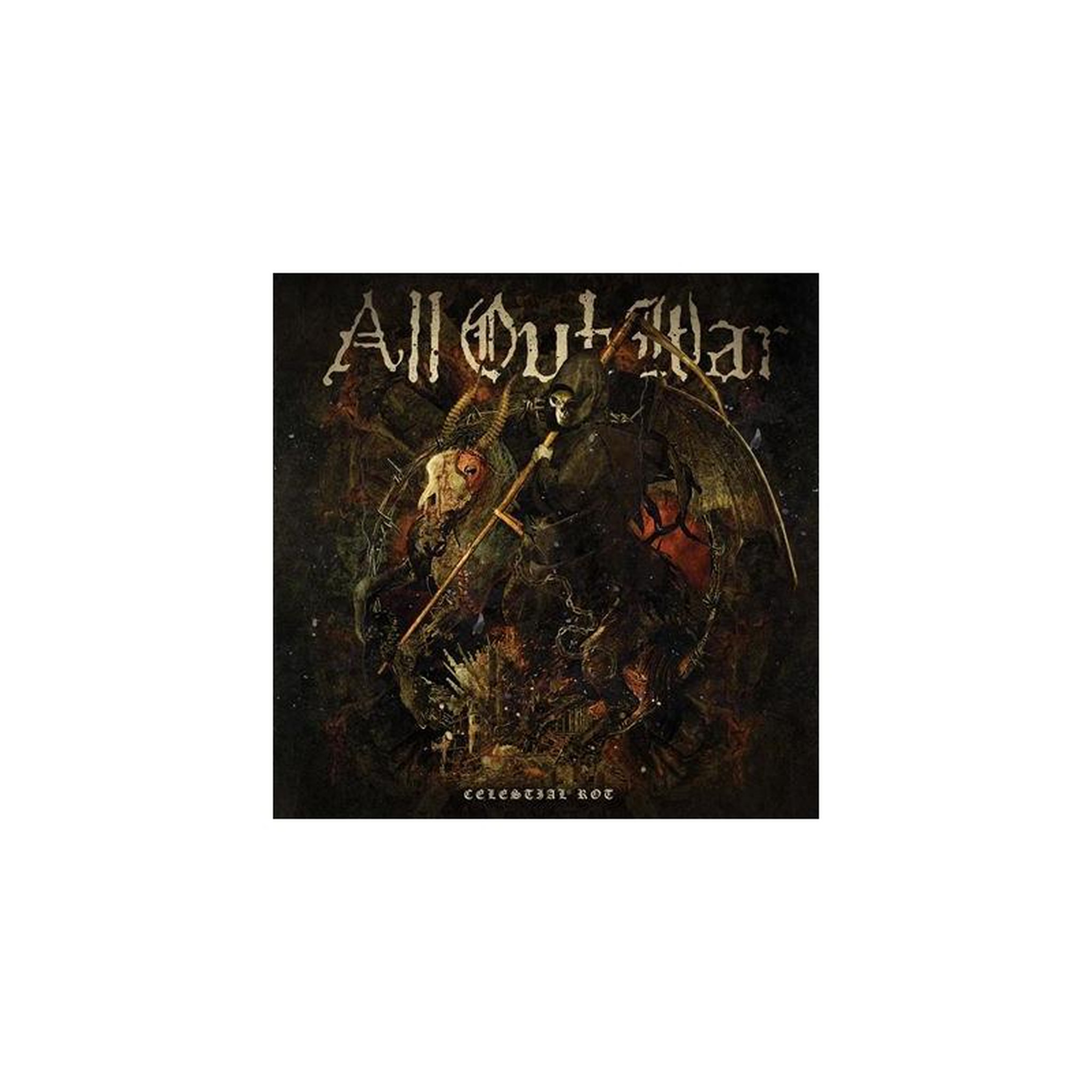 Sans marque cd album « celestial rot » visuel fantasy sombre et horreur