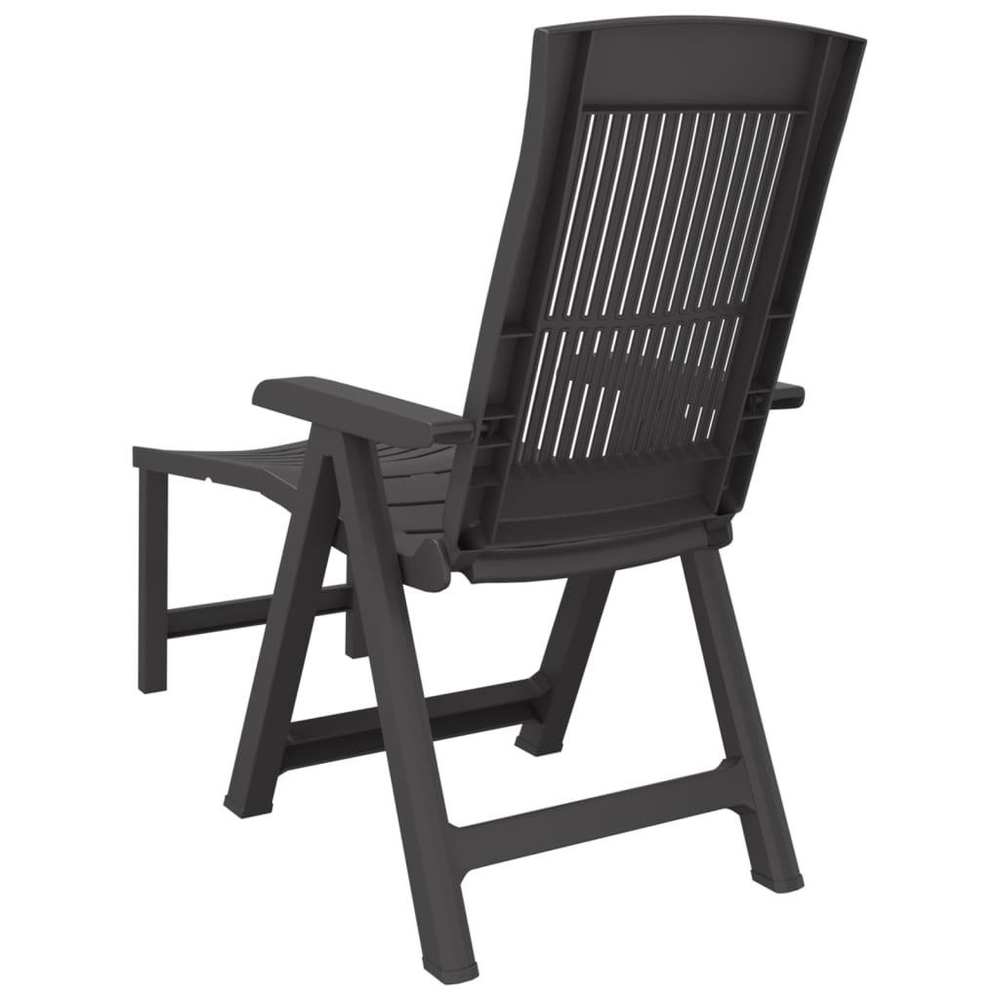 Voir la diapositive 5 : VIDAXL Chaise longue anthracite plastique