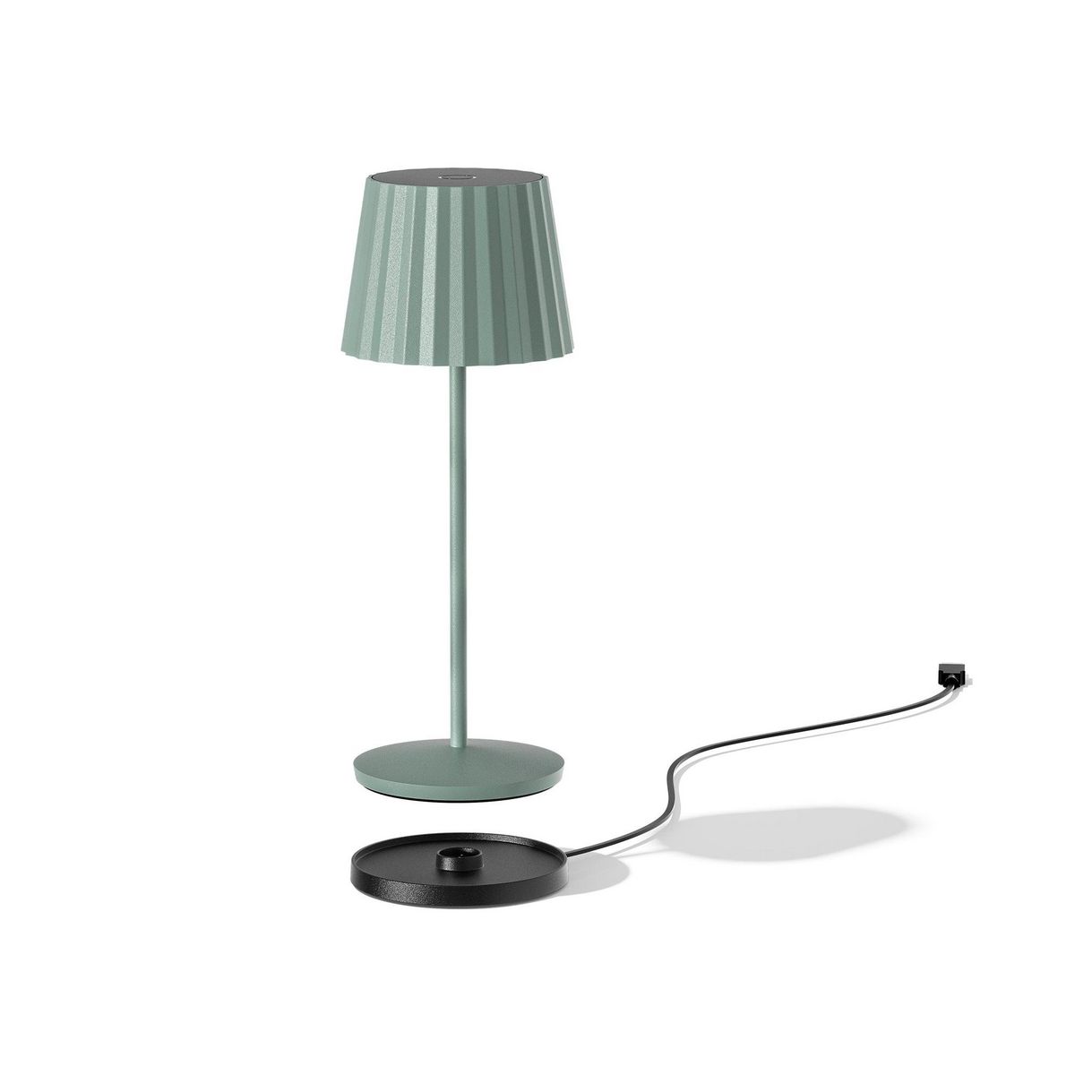 Lumisky Lampe de table sans fil LED ABBY Vert olive Aluminium