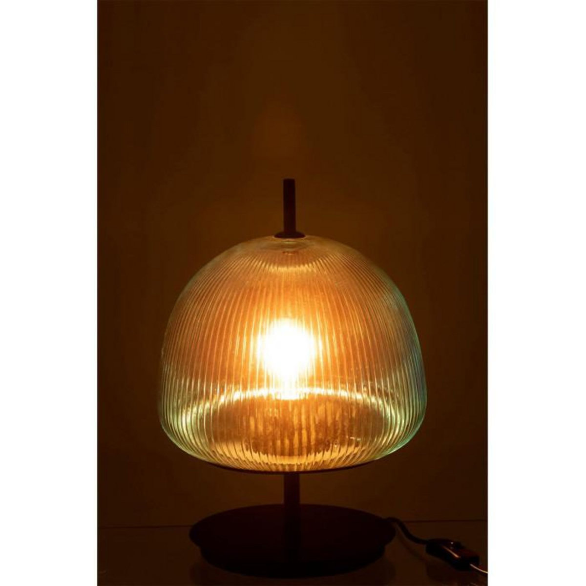 Paris Prix Lampe à Poser en Verre  Oasis  25cm Bleu