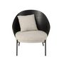 Voir la diapositive 2 : Paris Prix Fauteuil Lounge Design  Lone  81cm Noir & Gris
