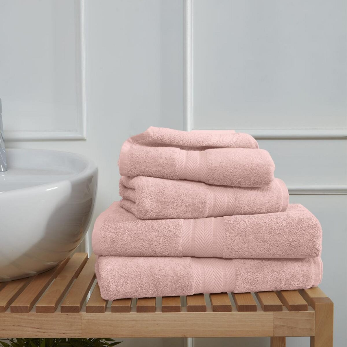 Sensei Maison Ensemble de bain 4 pièces (2 draps de bain + 2 serviettes de toilette) LUXURY