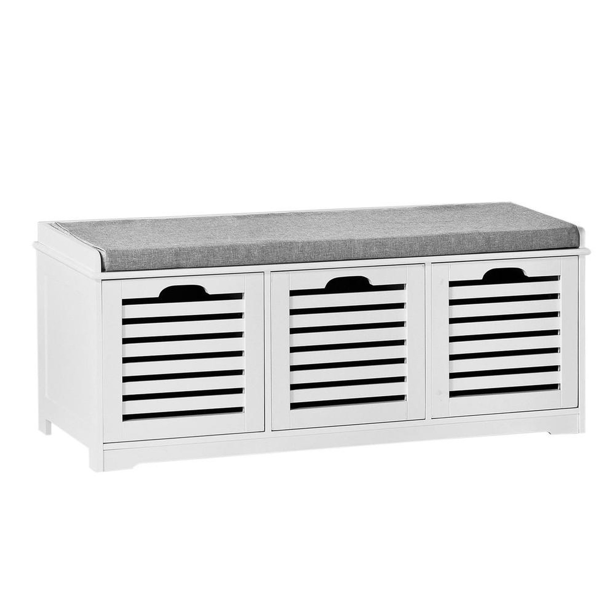 Voir la diapositive 1 : SOBUY SoBuy - Banc de rangement à trois tiroirs pour chaussures - Moderne - FSR23