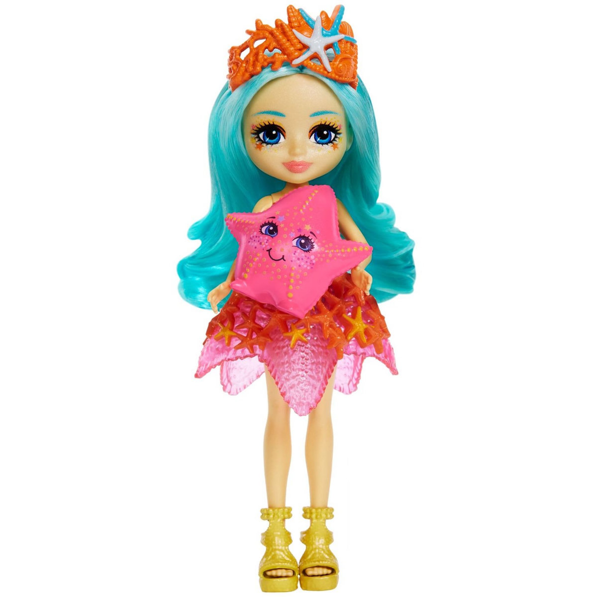 MATTEL Mini-poupée Enchantimals - Starla étoile de mer et Beamy