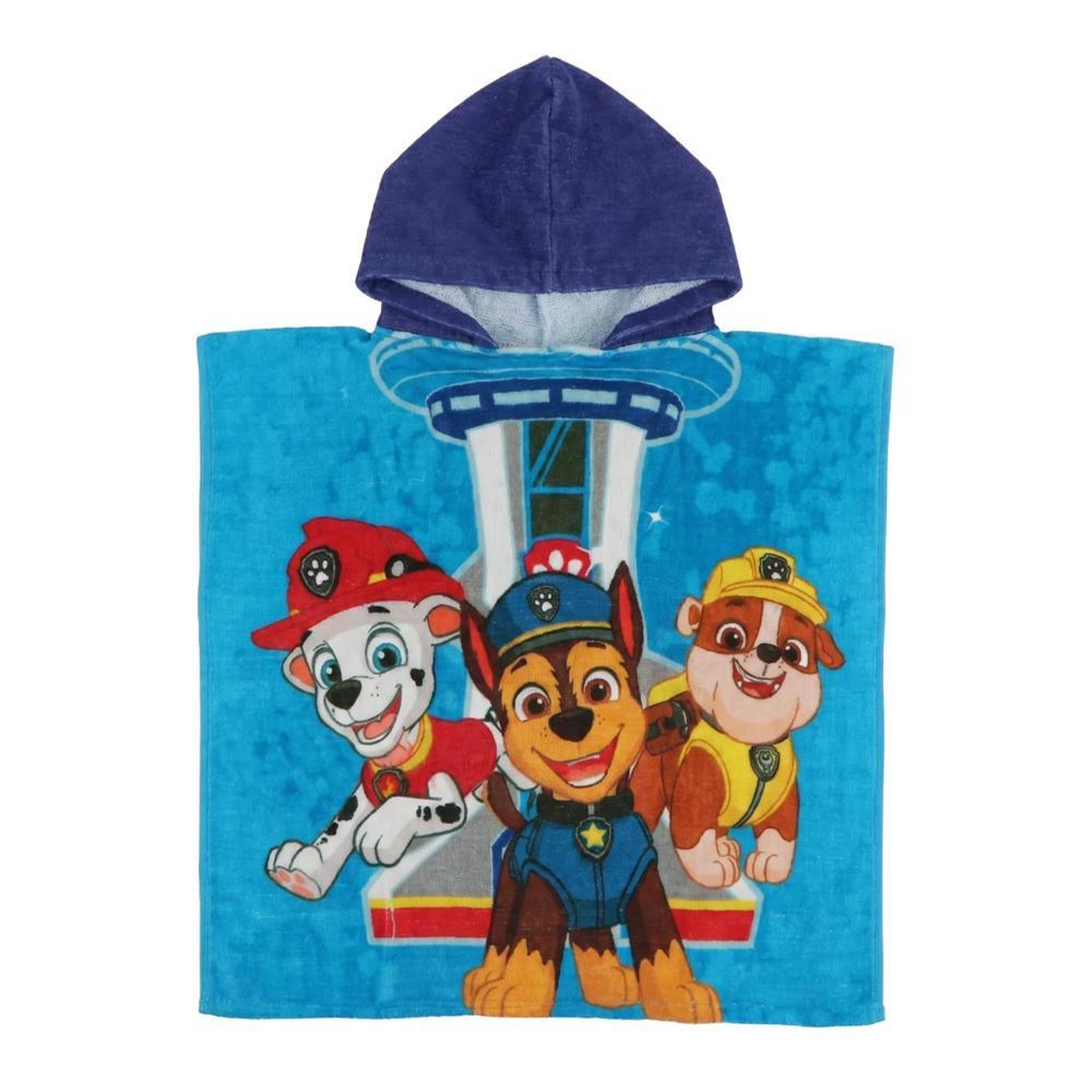 SPORTZONE Poncho Bleu Garçon Sport Zone Pat Patrouille. Coloris disponibles : Bleu