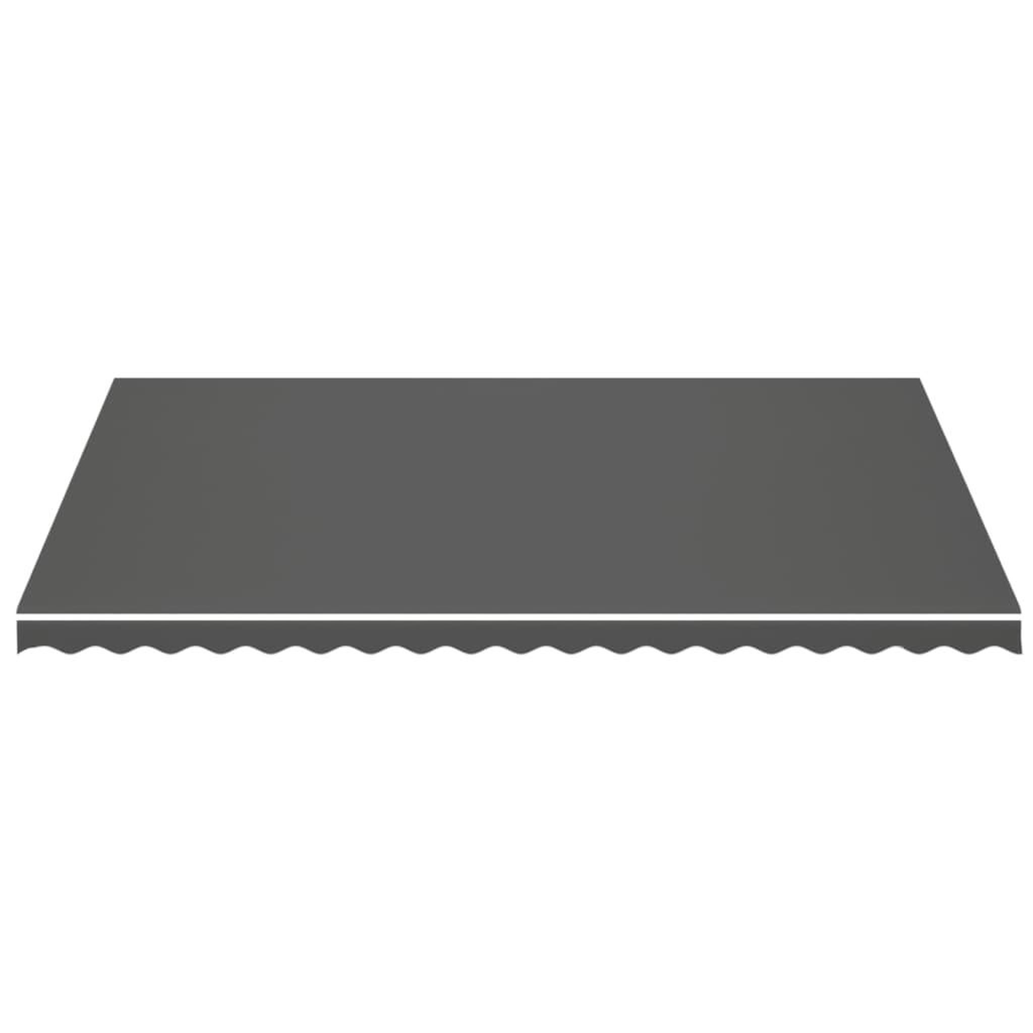 Voir la diapositive 3 : VIDAXL Tissu de remplacement pour auvent Anthracite 5x3,5 m
