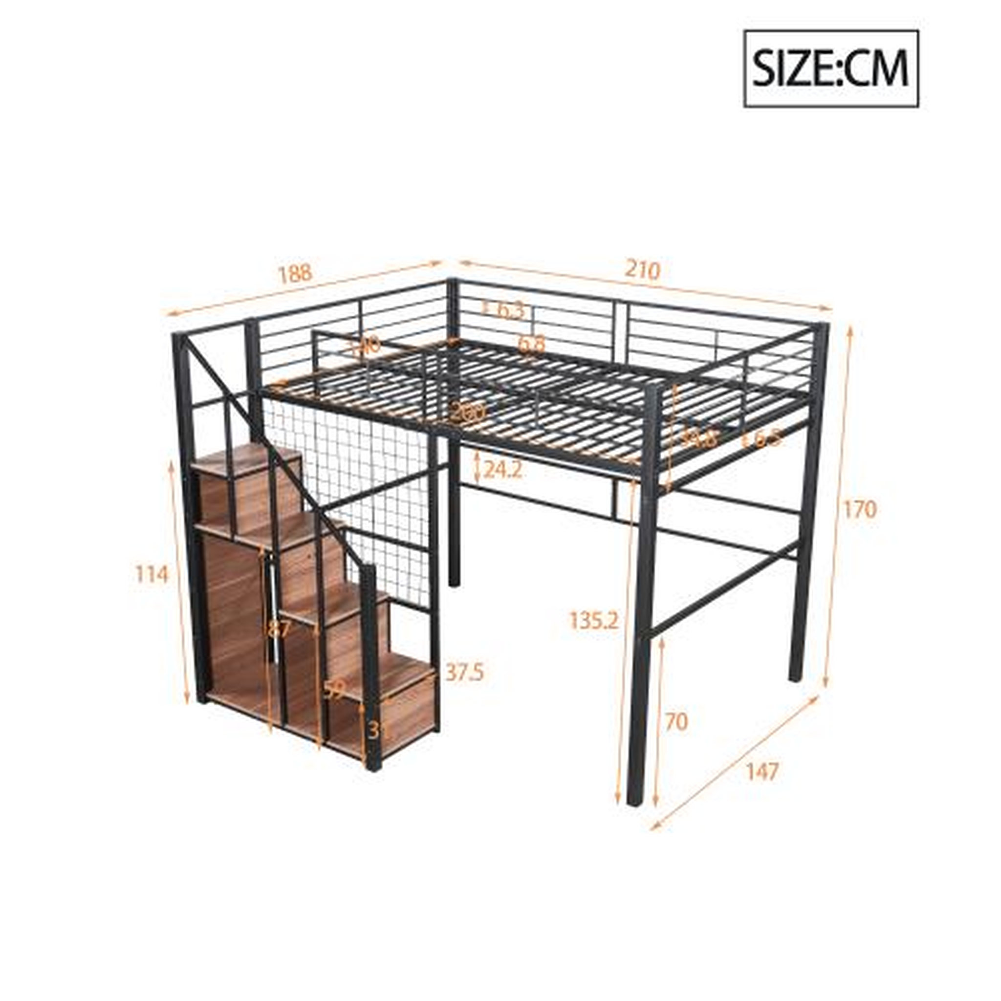 Voir la diapositive 3 : MERAX Lit mezzanine enfant