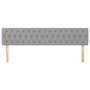 Voir la diapositive 3 : VIDAXL Tetes de lit 2 pcs Gris clair 90x7x78/88 cm Tissu