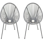 Habitat et Jardin Lot de 2 fauteuils de jardin  Ania  - Gris