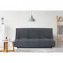 Voir la diapositive 2 : MARKET24 Banquette clic clac 3 places - anthracite - Style contemporain - L 193 x P 92 cm - LENA