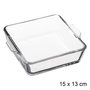 Voir la diapositive 2 : FIVE Lot de 6 Mini-Plats Carrés en Verre 15cm Transparent