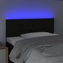Voir la diapositive 3 : VIDAXL Tete de lit a LED Noir 100x5x78/88 cm Tissu