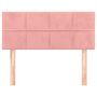 Voir la diapositive 3 : VIDAXL Tete de lit Rose 90x5x78/88 cm Velours