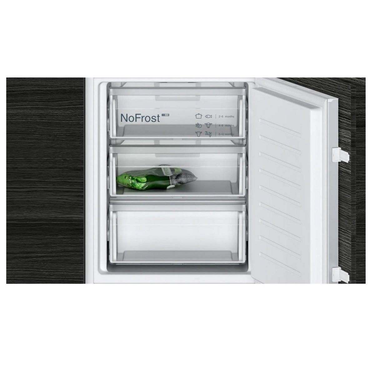 Siemens Réfrigérateur combiné intégrable à glissières 260l blanc - KI86NNSE0