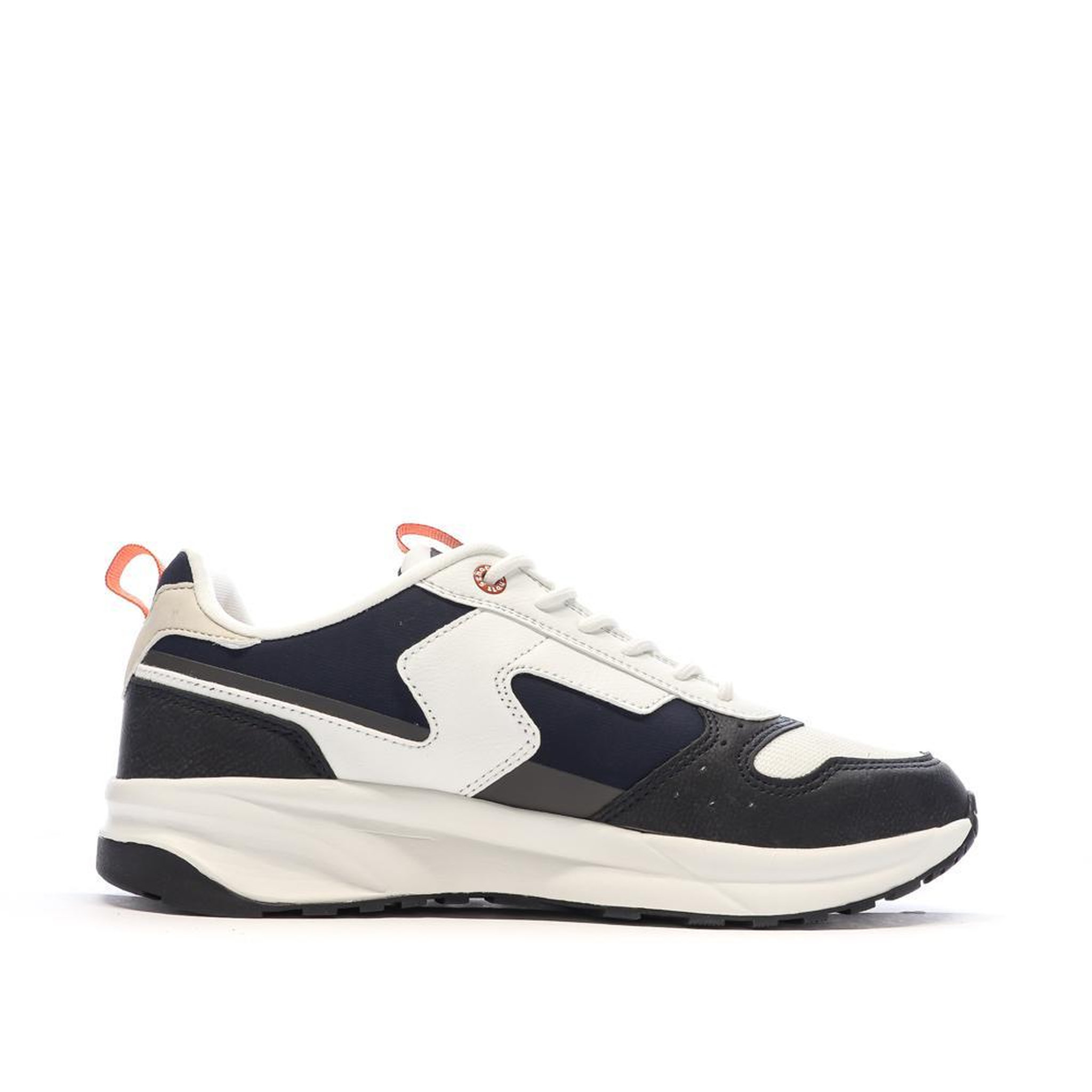 Voir la diapositive 2 : Schott Baskets Blanches/Noires Homme Schott Maki