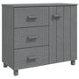 Voir la diapositive 2 : VIDAXL Buffet HAMAR Gris fonce 90x40x80 cm Bois massif de pin
