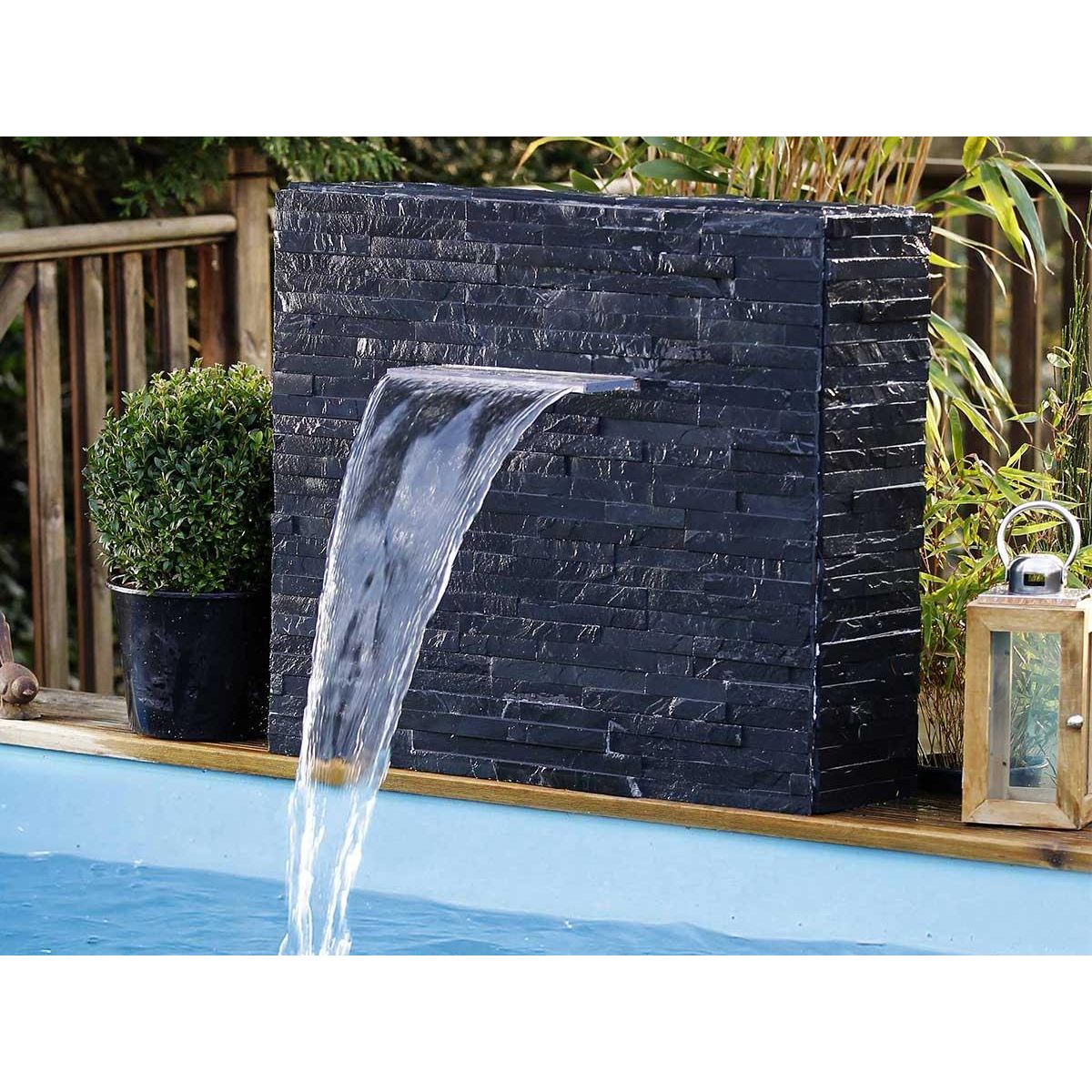 Ubbink Cascade de piscine Niagara 20 LED transparente 30 cm - Ubbink