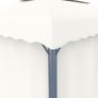 Voir la diapositive 5 : VIDAXL Tonnelle avec rideau 3x3 m Blanc creme Aluminium