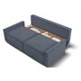 Voir la diapositive 5 : Canapé droit convertible velours  JOY 