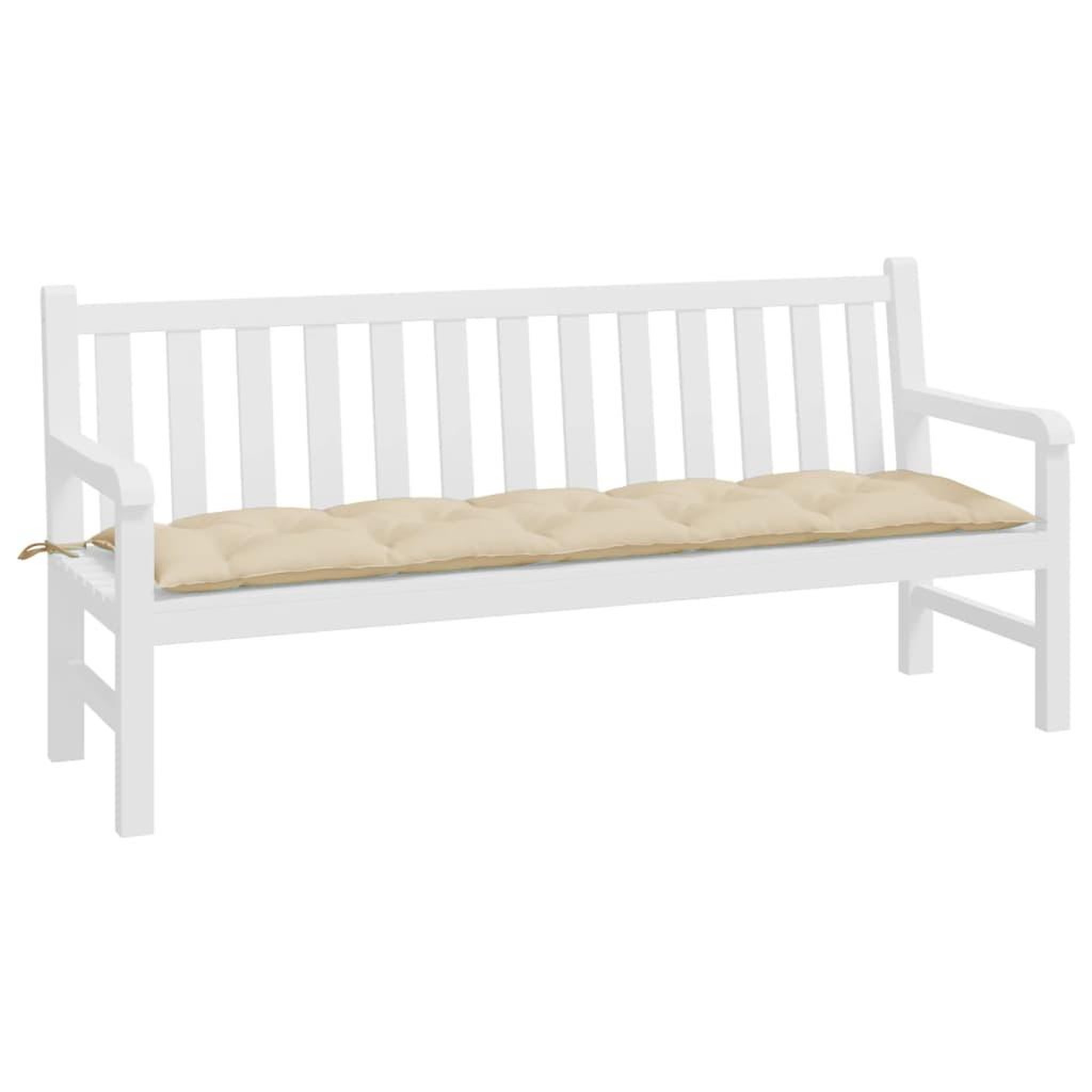Voir la diapositive 3 : VIDAXL Coussin de banc de jardin beige 180x50x7 cm tissu oxford