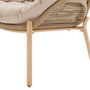 Voir la diapositive 5 : HESPERIDE Fauteuil de salon de jardin en acier effet bois MELOANE - Taupe