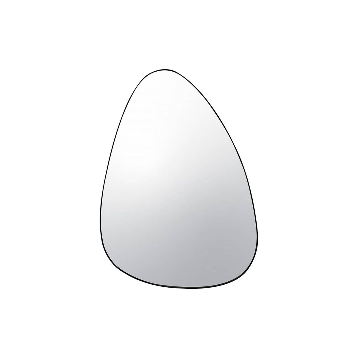 SWEEEK Miroir organique en métal noir HARVEY