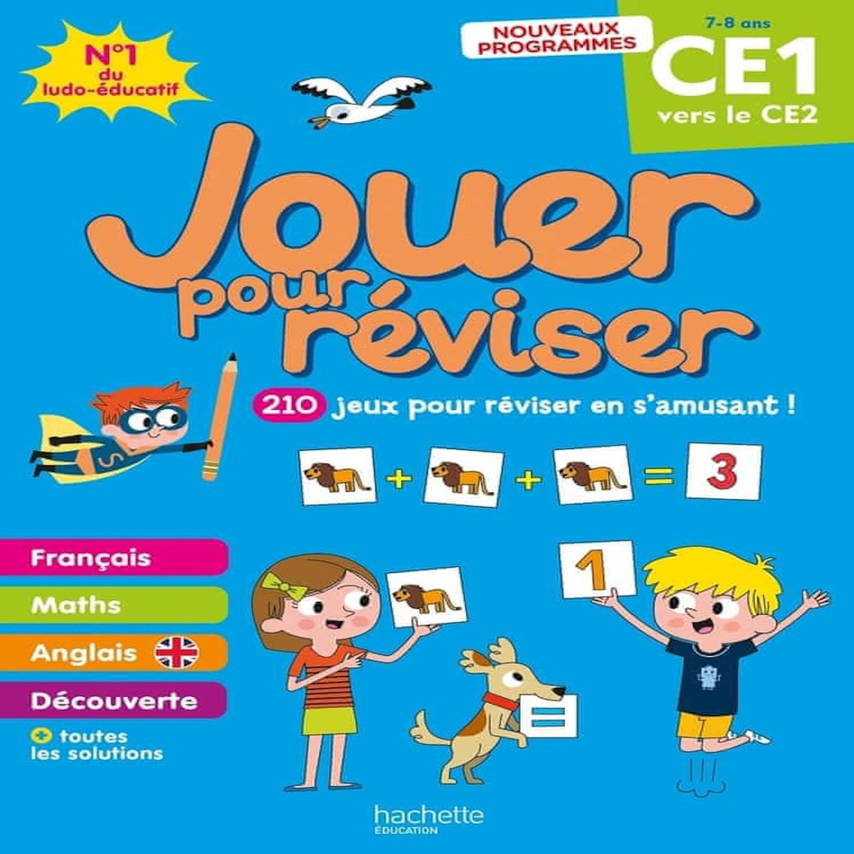 JOUER POUR REVISER DU CE1 VERS LE CE2. 210 JEUX POUR REVISER EN S'AMUSANT !, Lecreux Michèle