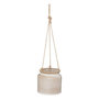Voir la diapositive 1 : ATMOSPHERA Cache-Pot Suspendu  Bota  14cm Blanc & Naturel